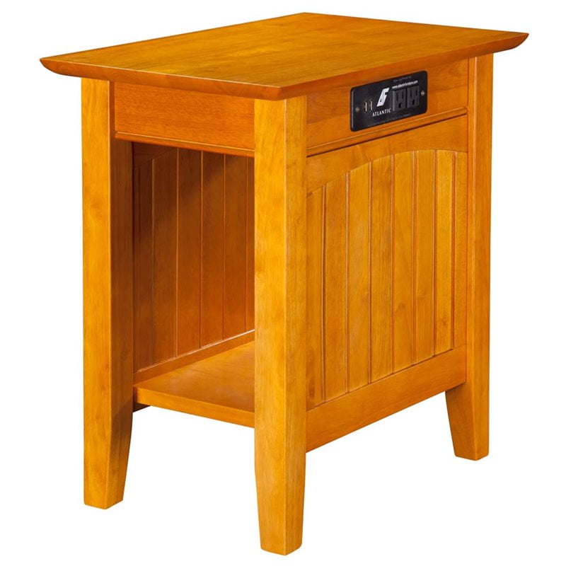 Nantucket Chair Side Table with Charging Station in Multiple Colors