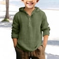 thumbnail image 2 of Splozh Chemise Boutonnée pour Enfants Décontractée Basique d'Été à Manches Longues Chandails pour Enfants Chemise Boutonnée pour Enfants Chemise Formelle pour Enfants, Vert Pâle, 4-5 Ans, 2 of 4