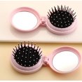 thumbnail image 2 of 1 paquete de cepillo de pelo de viaje plegable con espejos, mini airbag de masaje, peine de plástico portátil, peine de masaje compacto para mujeres y niñas Feliz Sencillez, 2 of 5