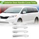 thumbnail image 2 of Cubierta de manija de puerta exterior única para Toyota Sienna 2021-2025, plateada inteligente, 1 juego, 2 of 7