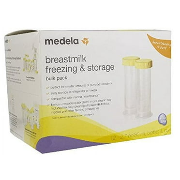 Medela Breast Milk Freezer Pack, 2.7 oz (80ml) Bottles (Pack of 24 )