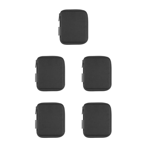 Seitruly Organizador de cables de PVC HAWEEL, bolsillo con cremallera reutilizable, anillo elástico, banco de energía plegable, bolsa de Type2 NO2