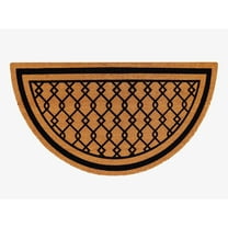 A1HC Natural Coir Flock Door Mat for Front Door, 30x60, Anti-Shed Treated Durable Doormat Outdoor Entrance, Heavy Duty, Thin Profile, Easy to Clean, Long Lasting, Front Door Entry Doormat
