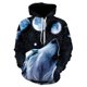 thumbnail image 3 of Sudadera con capucha de gran tamaño para hombre 2023, patrón de animales de lobo en 3D, sudadera de moda de guerrero feroz, chándales divertidos de calle sueltos, fitness, 3 of 5
