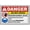 Warning Sign 1, variant on Construction Area Do Not Enter Sign 8"x12", Aluminum Tin Warning Signs for Home Outdoor Garden, Durable Safety Sign for Construction