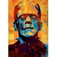 thumbnail image 4 of Stephen Chambers 11x14 White Modern Wood Framed Wall Art Titled - Frankenstein, 4 of 6
