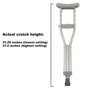 PCP Push-Button Crutches, Chrome, Child Size
