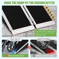 thumbnail image 3 of 5FT Portable Wheelchair Ramp ,800 LBS Capacity Folding Aluminum Threshold Ramp with Anti-Slip Surface, Mobility Access Handicap Ramp for Home Steps, Doorway, Stairs, Doorways, 3 of 7