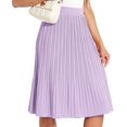 thumbnail image 1 of ZXIHZF Jupe Midi Plissée Fluide en Chiffon Classique pour Femmes, 1 of 6