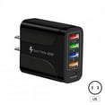 thumbnail image 5 of USB Charger Block Phone Charger 5 Ports 48W USB Power Adapter Smart Phone Wall Charger Block Cube Adapter Black UK plug, 5 of 5