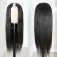 thumbnail image 2 of U Part Wig Human Hair Wigs Body Wave for Black Women,100% Brazilian Remy Hair Gluless Full Head Clip in Wig U Shape Wig 150% Density Natural Black, 2 of 7