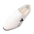 thumbnail image 3 of Leather Shoes Boys, Toddler Baby Student British Casual Style Perform Children Boy's Shoes Girls Black Dress Footwear, 3 of 3