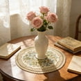 thumbnail image 5 of Round Vintage Floral Placemat with Gold Embroidery (Set of 2), Luxurious Floral&nbsp;, 2026 New Limited-time Offer Under 10 Dollars, 5 of 6