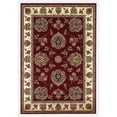 thumbnail image 1 of HomeRoots 353247 2 ft. 3 in. x 3 ft. 3 in. Polypropylene Red & Ivory Area Rug, 1 of 1