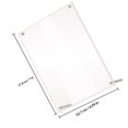 thumbnail image 2 of CIMAXIC 1Set Clear Picture Frame Acrylic Certificate Frame with Stable Desktop Stand, 2 of 7