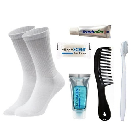 

Your Shopping Depot 060-0009 Homeless Care Package - Hygiene Kits Plus Socks 24 Socks 24 Hygiene Kits