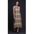 thumbnail image 2 of Bimba Robe de Plage d'Été pour Femmes, Dos Nu, Col Licou, Imprimée Teinture sur Nœuds - Medium, 2 of 6