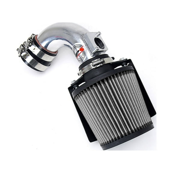 HPS Performance Polish Shortram Air Intake with Heat Shield Compatible for 2003-2009 Mazda Mazda3 2.0L 2.3L 2006-2007 Mazda5 2.3L Non Turbo, 827-165P
