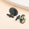 thumbnail image 6 of Deer Elegant Dress Accessory: Stainless Steel Men's Cufflinks Set with Shirt Clip for Formal Occasions, 6 of 6