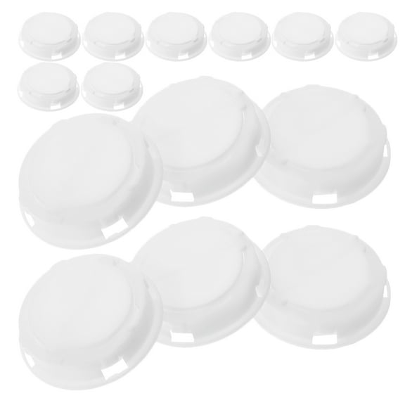 KAJNBN 30Pcs Piggy Bank Plugs for Home Organization and Money Storage White Round Abs Simple and Practical