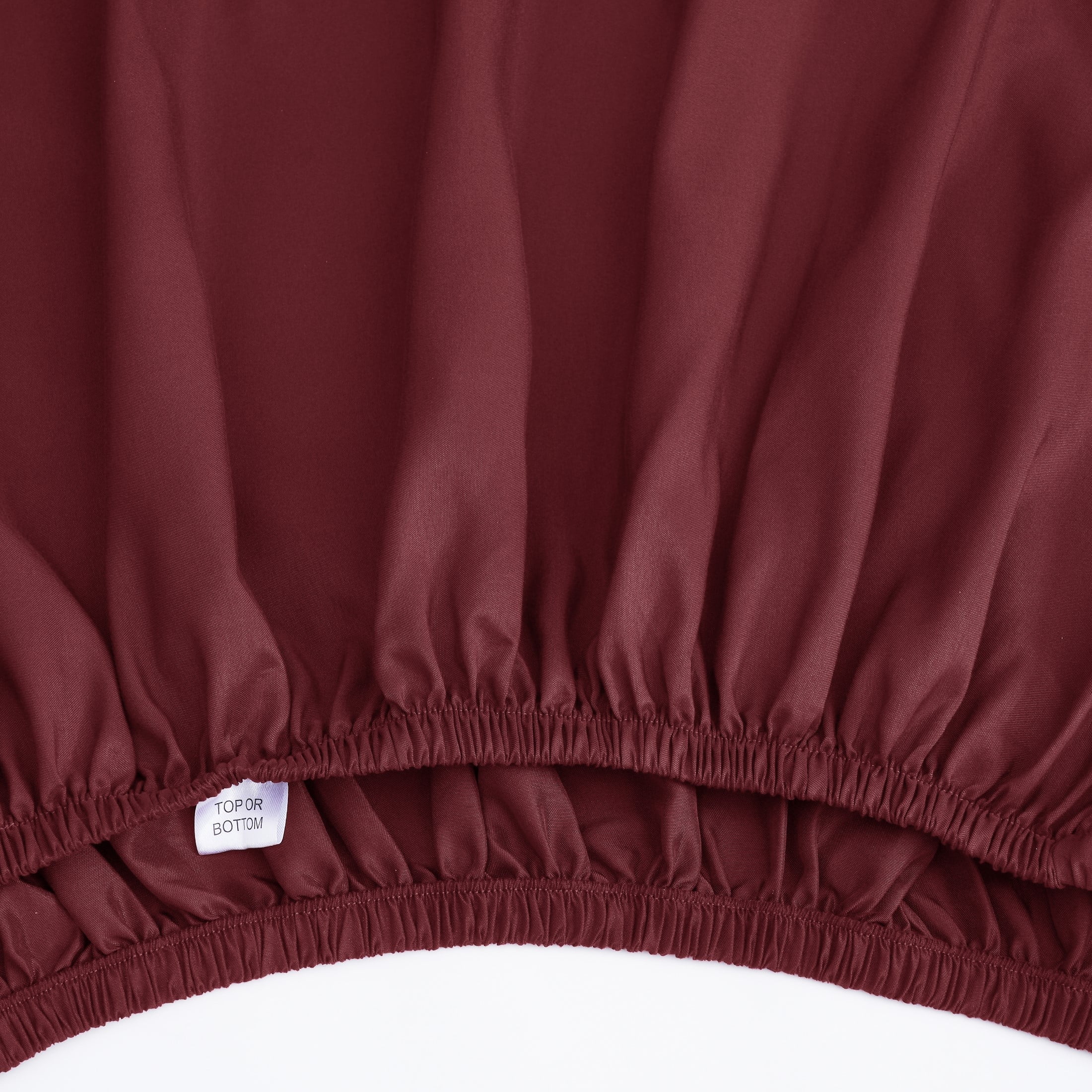 Mainstays Super Soft Brushed Microfiber Bed Sheet Set, Luscious Red Merlot, King, 4 Piece