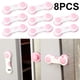 thumbnail image 5 of Cerradura Antipellizco para Gabinete Fácil Instalar Seguridad RBaby () Color Blanco 1 Ud., 5 of 6
