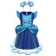 thumbnail image 1 of Frozen Anna Elsa Princess Dress For Girls Snow White Jasmine Ariel Summer Casual Dress Niños Fiesta de cumpleaños Prom Vestidos CostumeTag 90 (24M) Gao Jinjia LED, 1 of 2