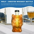 thumbnail image 6 of Wolf Head Whiskey Bottle, High Borosilicate Glass Decanter with Fashionable Design, Whiskey Storage for Spirits, Unique Gift for Whiskey Enthusiasts, 6 of 9