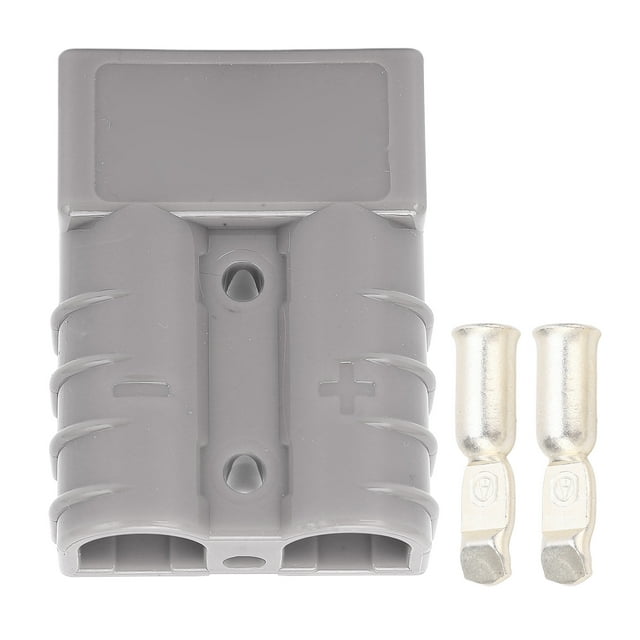 Conector de alimentación 50A 600V SB50A Accesorio de conector de engarzado con terminal de 2 piezas para batería Gris