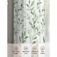 thumbnail image 3 of Green Leaves Sheer Curtains for Living Room Bedroom Summer Botanical Watercolor Pastoral Sheer Curtains 54 Inch Long 2 Panels Set Light Filtering Curtain Window Treatments Drapes for Dining Room, 3 of 6