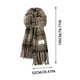 thumbnail image 3 of Bufanda cálida para mujer, tipo chal grande, ideal para el invierno. Bufanda gruesa de punto, con estampado a cuadros en tonos marrón, gris y beige. Suave y ligera, unisex., 3 of 4
