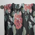 thumbnail image 3 of Designart 'Bituminous Bloom I' Floral Curtain Panel, 3 of 5
