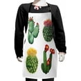 thumbnail image 1 of Cactus Kids Apron, Watercolor Artwork Inspired by Tropical Nature Mexican Desert Flowers Composition, Boys Girls Apron Bib with Adjustable Ties for Cooking Baking Painting, Multicolor, by Ambesonne, 1 of 2