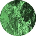 thumbnail image 1 of Ahgly Company Indoor Round Oriental Emerald Green Industrial Area Rugs, 8' Round, 1 of 4