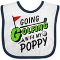 thumbnail image 3 of Inktastic Going Golfing with My Poppy- Kids Golf Boys or Girls Baby Bib, 3 of 4