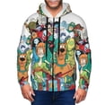 thumbnail image 6 of Lsque Scooby-Doo for Mens Full-zip Hoodie, Zip-up Pullover Hooded Sweatshirt, Kangaroo Pocket Hoodie Ideal for Daily Wear, Travel, and Home-Small, 6 of 8