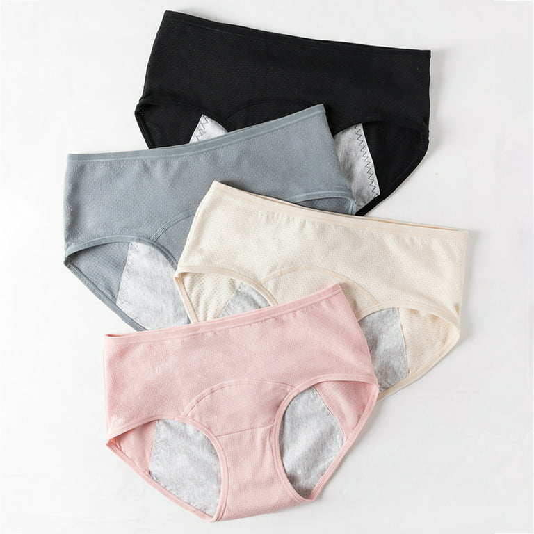 BULLPIANO Big/Teen Girls Period Underwear Menstrual Period Panties  Leak-Proof Organic Cotton Protective Briefs,1 Pair 