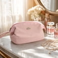 thumbnail image 4 of Viflosae Large Capacity Makeup Bag Waterproof Cosmetic Storage Pouch Portable Travel Wash Bag for Brushes and Toiletries, 4 of 6