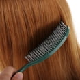 thumbnail image 4 of Cepillo de Detangling portátil pa adultos y ños de pelo-cepillo de peinado Verde Zulema Cepillo para desenredar el cabello de las mujeres, 4 of 6