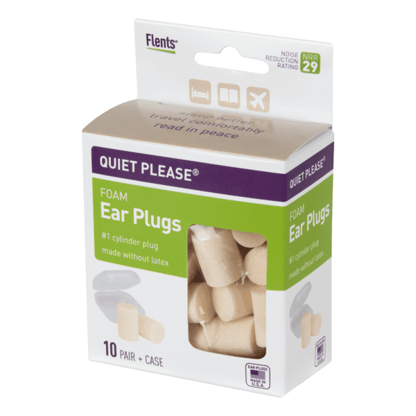 Flents Plugs Quiet Please! Foam Earplugs, 10 Pair