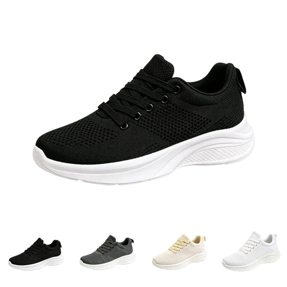 Domzle Womens Sneakers Lightweight Tennis Walking Shoes Sports Running Shoes for Woman Mesh Breathable Gym Fashion Sneakers Athletic Comfortable Casual Gray