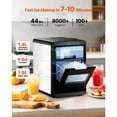 thumbnail image 2 of KFFKFF Countertop Ice Maker, 44 lbs per Day, Self-Cleaning Portable Machine with Scoop, Drawer-Style Ice Access, Nugget Ice-Making Machine with Chewable Ices, 2 of 9
