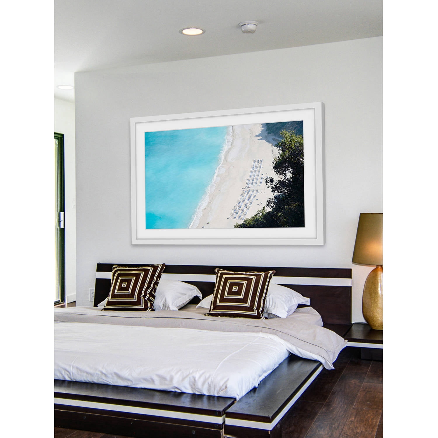 Marmont Hill "White Sandy Beach" Framed Painting Print