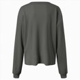 thumbnail image 6 of Kaprioy Sweatshirt for women Side Split Fall Fashion 2026 Long Sleeve Shirts Trending Women Casual Crew Neck Sweatshirt Knit Loose Soft Long Sleeve Pullover Sweatshirts, 6 of 6