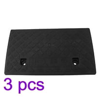 3pcs Hard Plastic Curb Ramps Portable Heavy Duty Threshold Ramp for Car Truck Scooter Bike Motorcycle 50x27x13cm