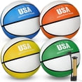 thumbnail image 1 of Juego de baloncesto de goma Libima, tamaño 5, para interiores y exteriores, 4 unidades, 1 of 7
