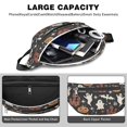 thumbnail image 4 of Fanny Pack Vintage Halloween Scene Pattern Waist Pack Bag,Running Cross Bag,Waterproof Large Fanny Packs for Women Men for Travel Running Hiking Cycling, 4 of 6