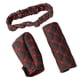 thumbnail image 3 of 3 unids/ cuero PU, cubierta de freno , cubiertas de perilla de cambio, Protector antideslizante, cubierta de espejo trasero, funda, Rojo, 3 of 4
