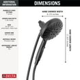 thumbnail image 3 of Delta 54910-BL-PK Matte Black 7-Spray SureDock Magnetic Handheld Shower Head with Hose, 3 of 6