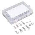 thumbnail image 4 of Hex Machine Screws Set, 304 Stainless Steel Hex Screw Washers Nuts Kit High Toughness 200Pcs  For DIY, 4 of 8